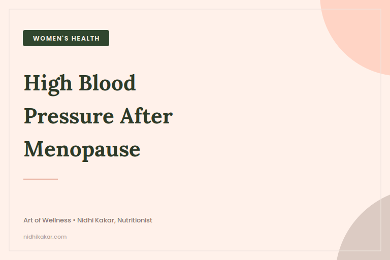 High Blood Pressure in Women Why It Changes After Menopause